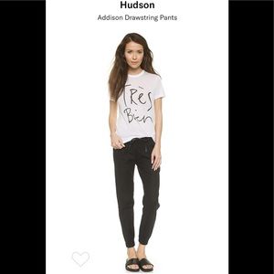 Hudson linen drawstring pant